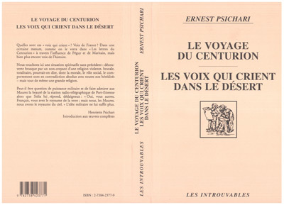 Oeuvres complètes de Ernest Psichari, Le voyage du centurion - Les voix qui crient dans le désert (9782738423771-front-cover)