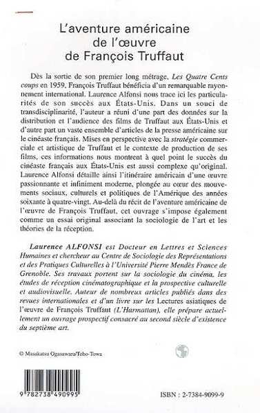 L'AVENTURE AMERICAINE DE L'UVRE DE FRANÇOIS TRUFFAUT (9782738490995-back-cover)