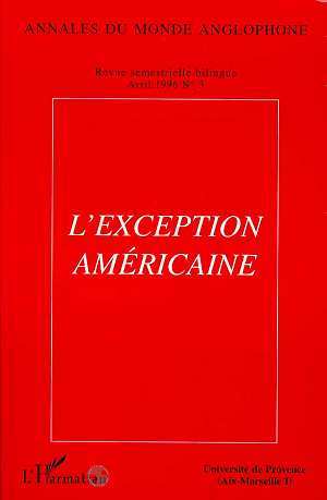 Annales du Monde Anglophone, L'exception américaine (9782738443823-front-cover)