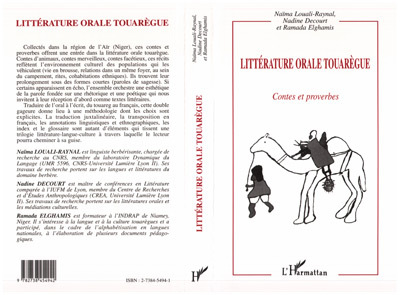 Littératures orale touarègue, Contes et proverbes (9782738454942-front-cover)