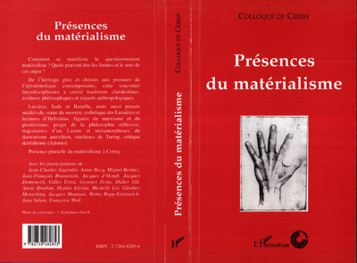 PRÉSENCES DU MATÉRIALISME, Colloque de Cerisy (9782738482853-front-cover)