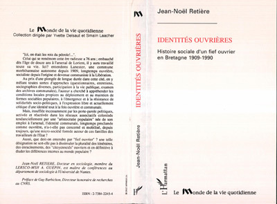 Identités ouvrières, Histoires sociales d'un Fief ouvrier en Bretagne 1909-1990 (9782738422453-front-cover)