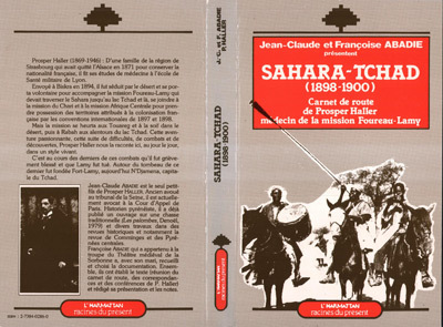 Sahara-Tchad 1898-1900, Carnet de route de Prosper Haller, médecin de la mission Foureau-Lamy (9782738402868-front-cover)