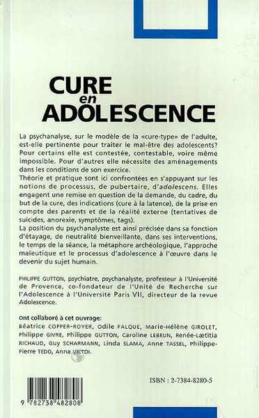 CURE EN ADOLESCENCE (9782738482808-back-cover)