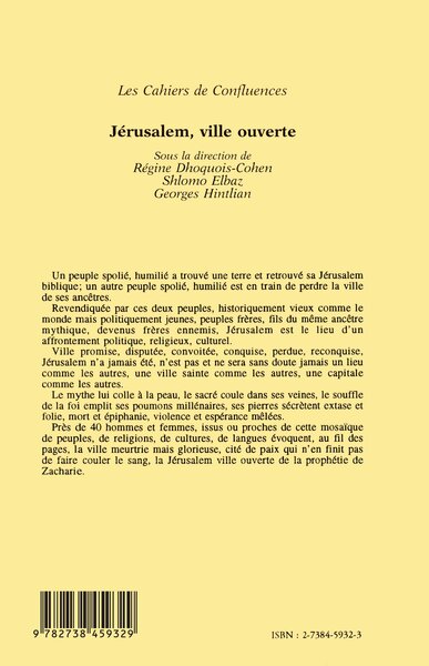 Jérusalem, ville ouverte (9782738459329-back-cover)