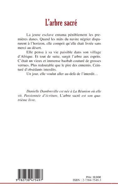 L'ARBRE SACRÉ, L’esclave de Guinée (9782738475497-back-cover)