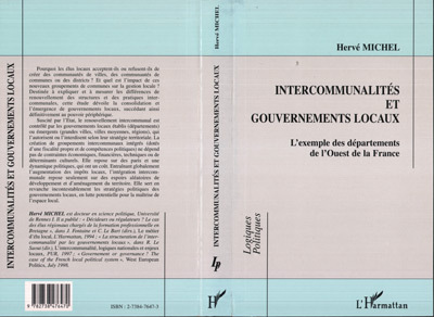 INTERCOMMUNALITES ET GOUVERNEMENTS LOCAUX, L'exemple des départements de l'Ouest de la France (9782738476470-front-cover)