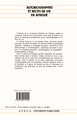 Itinéraires et Contacts de cultures, Autobiographies et récits de vie en Afrique (9782738411242-back-cover)