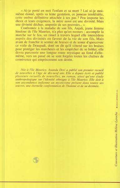 Le voile de Draupadi (9782738416414-back-cover)