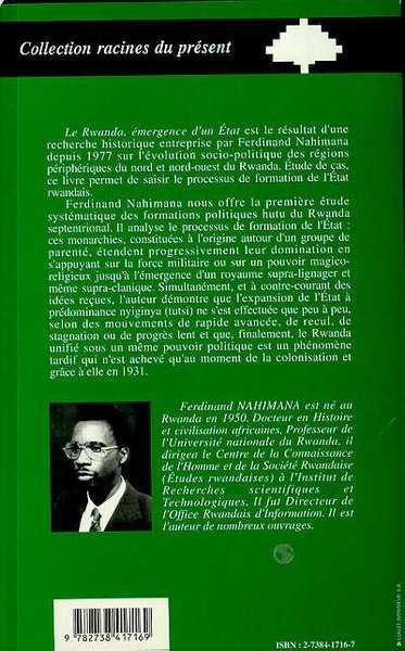 Le Rwanda, Emergence d'un État (9782738417169-back-cover)