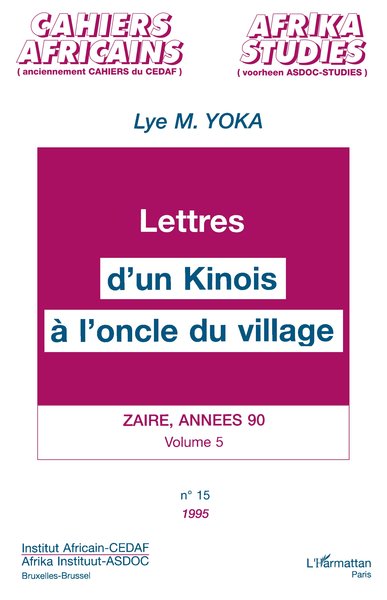 Lettres d'un Kinois à l'oncle du village (9782738436931-front-cover)