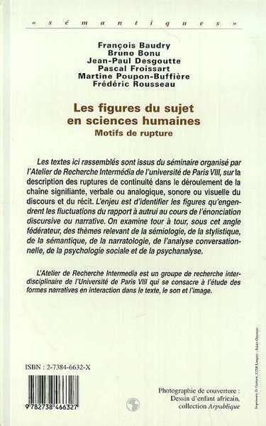 Les Figures du Sujet en Sciences Humaines (9782738466327-back-cover)