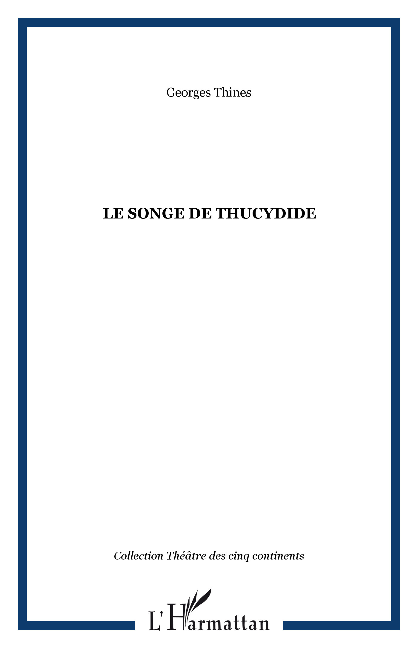 LE SONGE DE THUCYDIDE (9782738498434-front-cover)