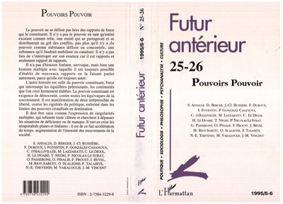 Futur Antérieur, Pouvoirs, Pouvoir, n° 25-26 (9782738432292-front-cover)