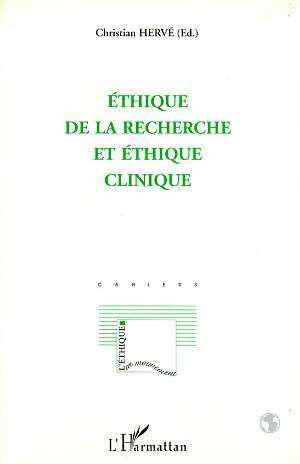 Éthique de la Recherche et Éthique Clinique (9782738468024-front-cover)