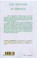 LES ORIGINES DU RWANDA (9782738486844-back-cover)