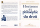 Horizons de la Philosophie du Droit (9782738466440-front-cover)