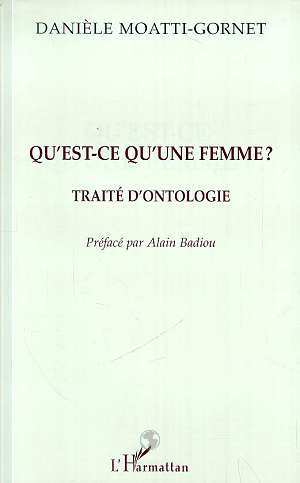 QU'EST-CE QU'UNE FEMME ?, Traité d'Ontologie (9782738476555-front-cover)