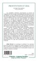 PROSTITUTION ET SIDA, Sociologie d'une épidémie et de sa prévention (9782738496669-back-cover)