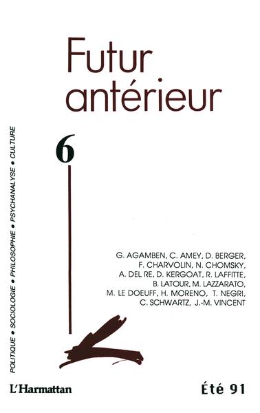Futur Antérieur, Futur Antérieur 6 (9782738410771-front-cover)