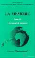 La Mémoire, Tome 2 : Le concept de mémoire (9782738402561-front-cover)