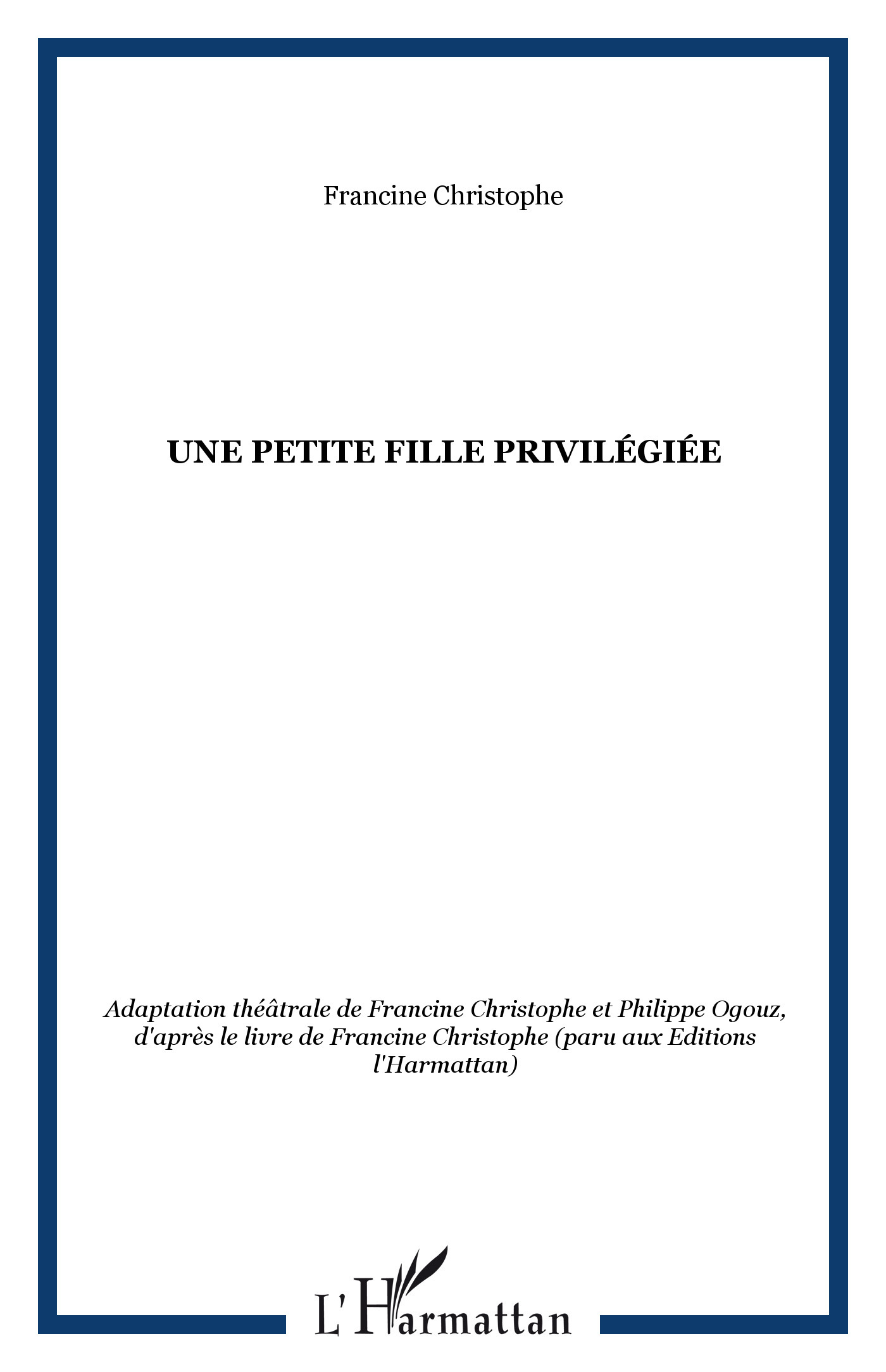 UNE PETITE FILLE PRIVILÉGIÉE (9782738498854-front-cover)