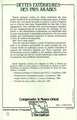 Dettes extérieures des pays arabes (9782738405739-back-cover)