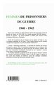 Femmes de prisonniers de guerre 1940-1945 (9782738440518-back-cover)