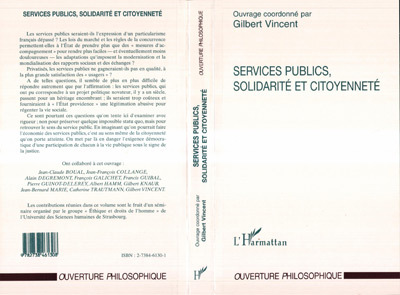 Services Publics, Solidarité et Citoyenneté (9782738461308-front-cover)