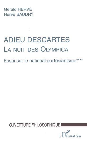 ADIEU DESCARTES, Essai sur le national-cartésianisme (9782738482761-front-cover)