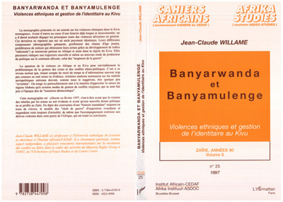 Banyarwanda et Banyamulenge, Violences ethniques et gestion de l'identitaire au Kiwu (9782738447098-front-cover)