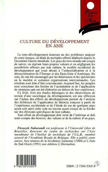 Culture du développement en Asie (9782738453051-back-cover)