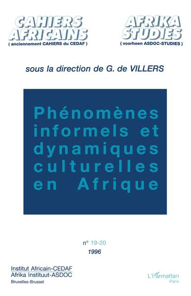 Phénomènes informels et dynamiques culturelles en Afrique (9782738444622-front-cover)