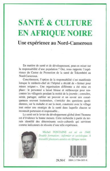 Santé et culture en Afrique Noire, Une expérience au Nord-Cameroun (9782738428554-back-cover)