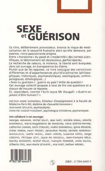 Sexe et Guerison (9782738464651-back-cover)