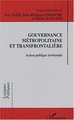 Gouvemance métropolitaine et transfrontalière, Action publique territoriale (9782738450456-front-cover)