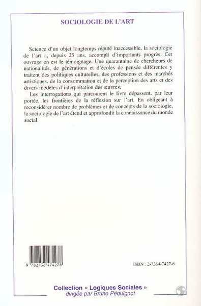 SOCIOLOGIE DE L'ART (9782738474278-back-cover)