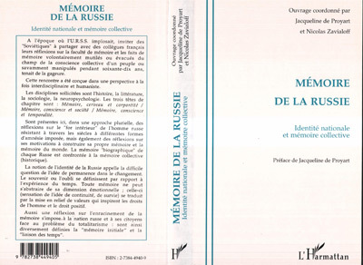 Mémoire de la Russie, Identité nationale et mémoire collective (9782738449405-front-cover)