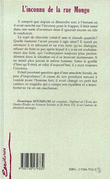 L'INCONNU DE LA RUE MONGO (9782738479334-back-cover)