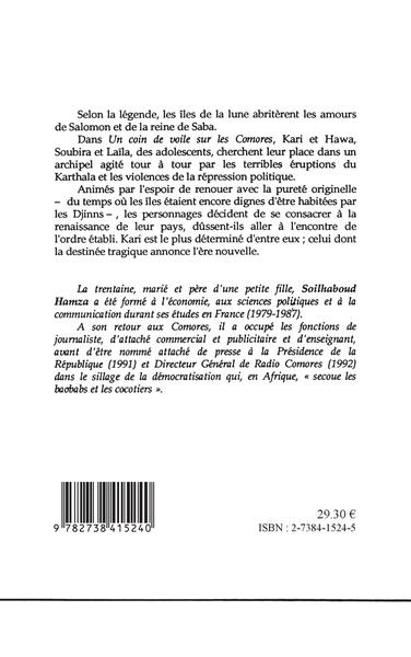 Un coin de voile sur les Comores (9782738415240-back-cover)