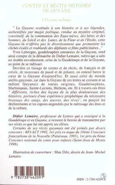 Contes et Récits Métissés de Guyane (9782738462091-back-cover)