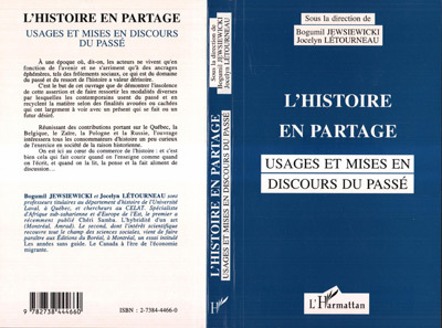 L'histoire en partage, Usages et mises en discours du passé (9782738444660-front-cover)