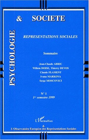Psychologie et Société, REPRÉSENTATIONS SOCIALES (9782738480316-front-cover)