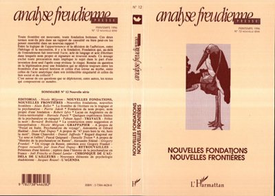 Analyse Freudienne, Nouvelles fondations, nouvelles frontières (9782738446282-front-cover)