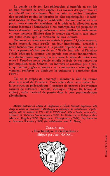 La pensée et le trauma, entre psychanalyse et philosophie (9782738408570-back-cover)