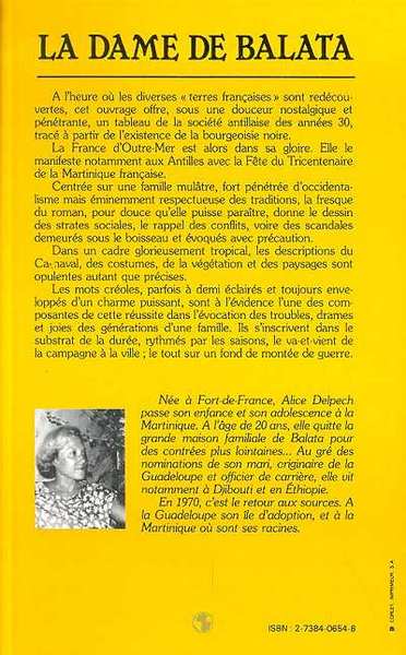 La dame de Balata (9782738406545-back-cover)