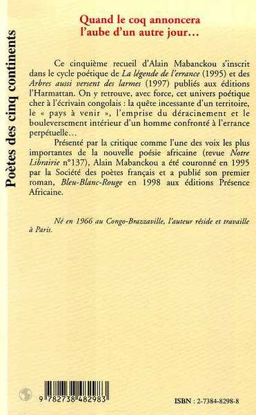 QUAND LE COQ ANNONCERA L'AUBE D'UN AUTRE JOUR (9782738482983-back-cover)