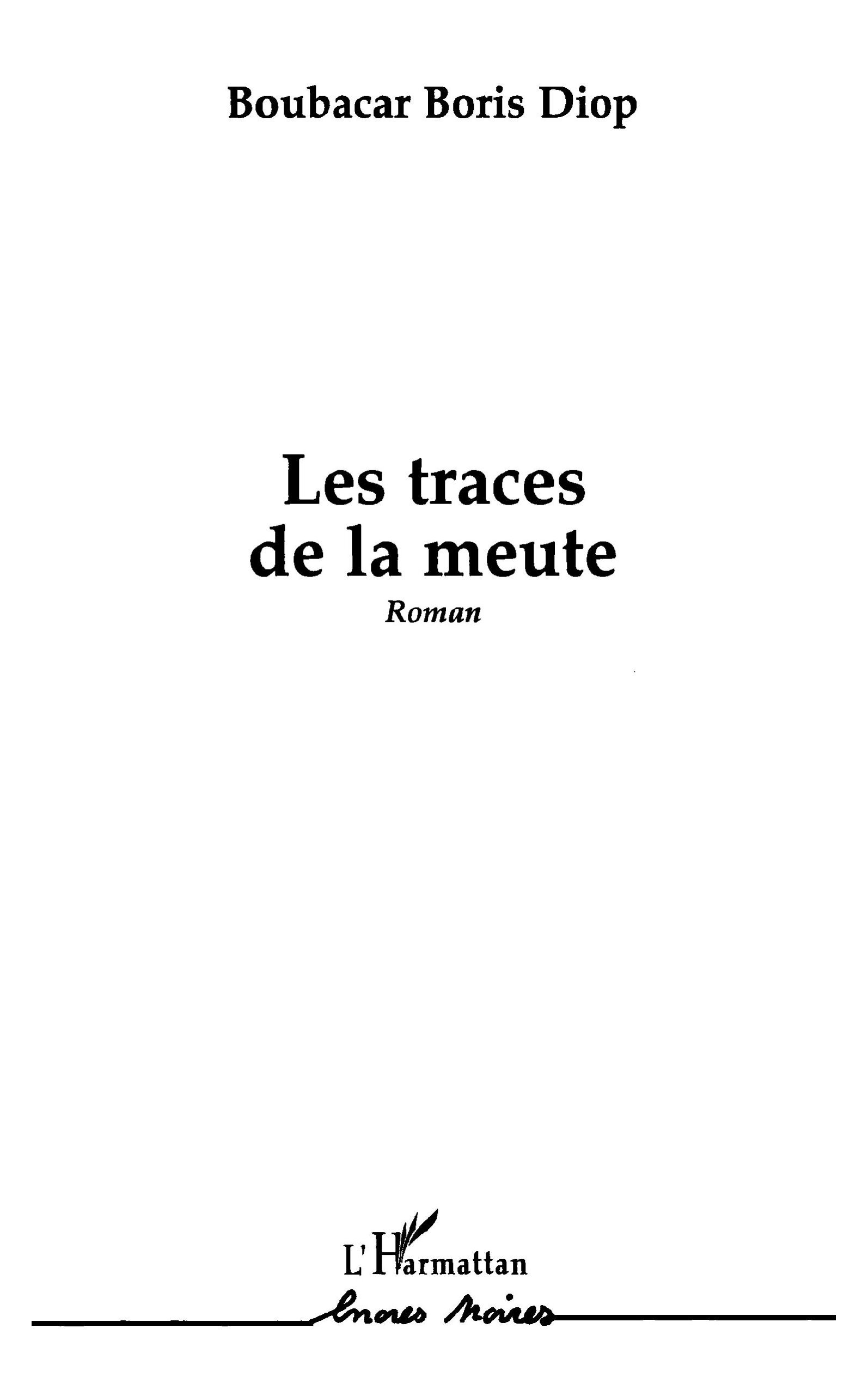 Les traces de la meute (9782738422781-front-cover)