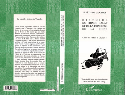 HISTOIRE DU PRINCE CALAF ET DE LA PRINCESSE DE LA CHINE, Contes des " Mille et Un jours " (9782738488176-front-cover)