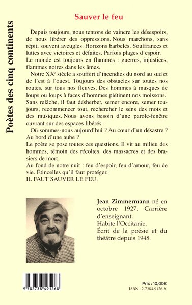 SAUVER LE FEU (9782738491268-back-cover)
